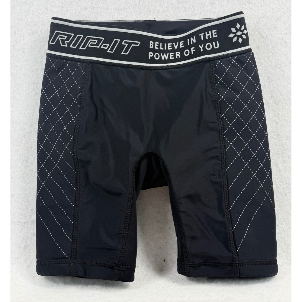 Rip-IT Girls Period Protection Youth Small Sliding Shorts Black Softball